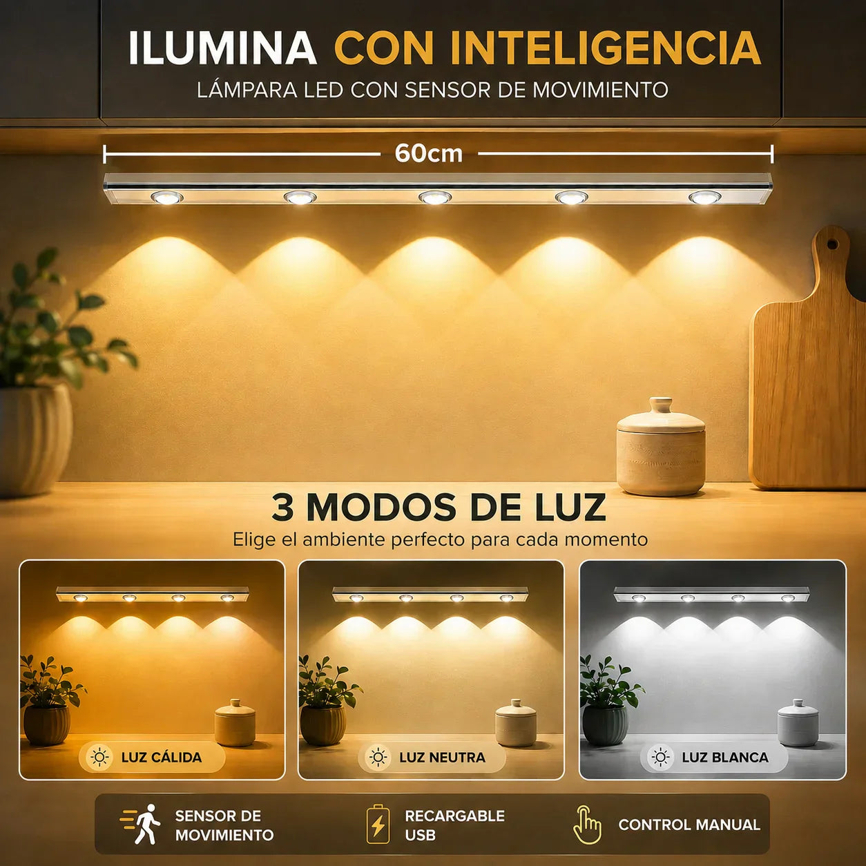 SmartLuz™ Sensor LED 60cm 💡