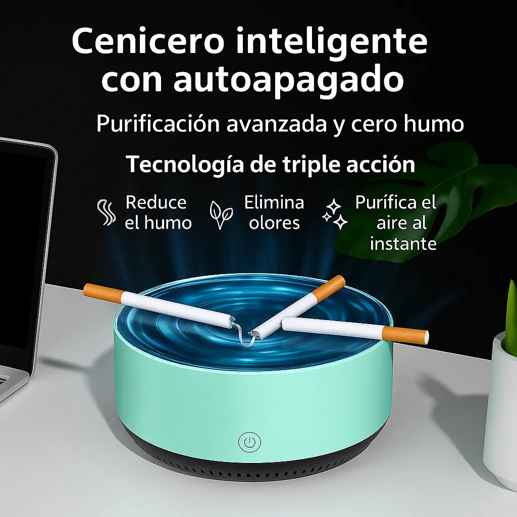 Cenicero Purificador De Aire 2en1
