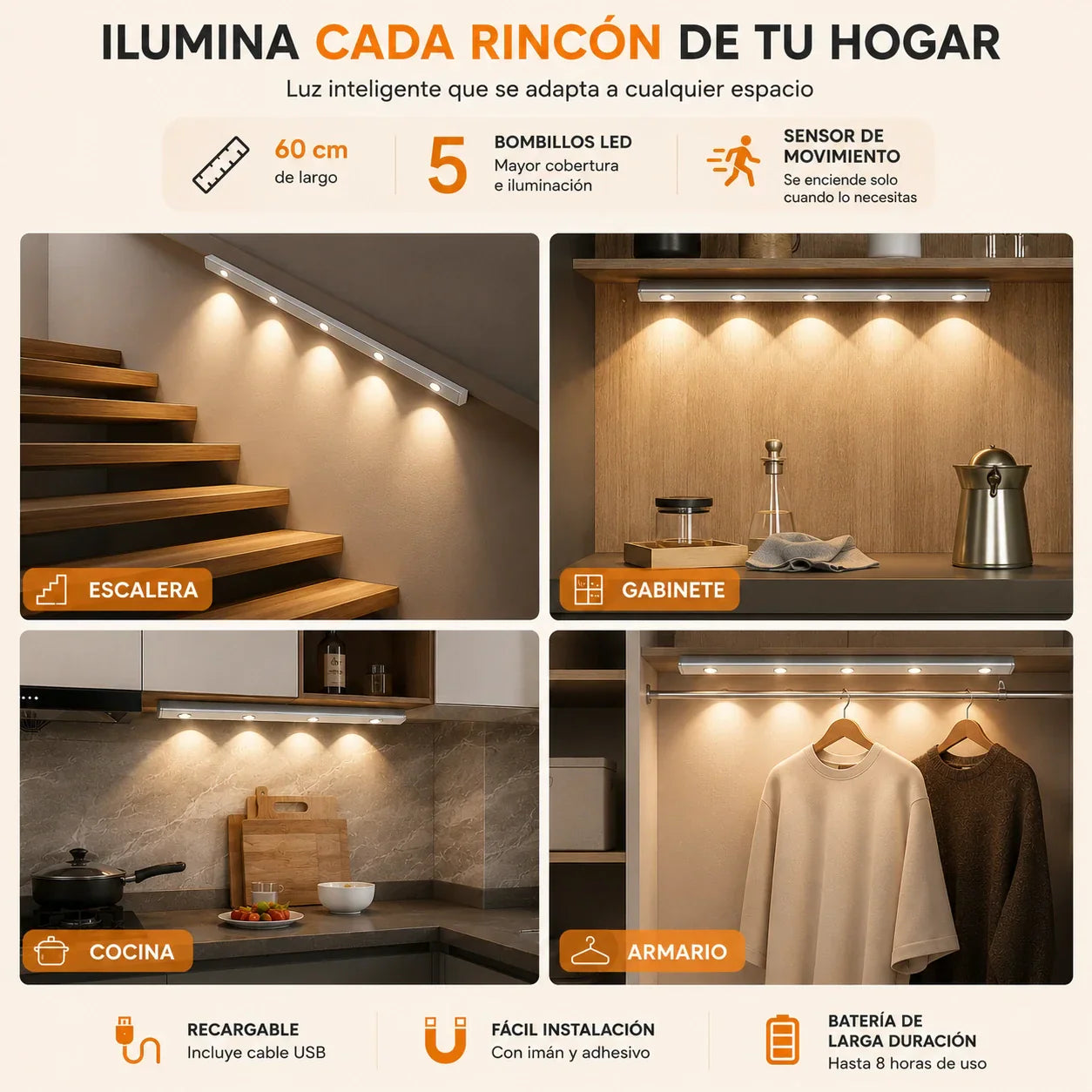 SmartLuz™ Sensor LED 60cm 💡