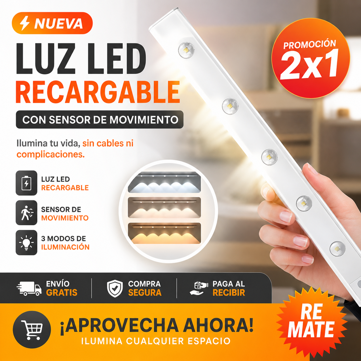SmartLuz™ Sensor LED 60cm 💡
